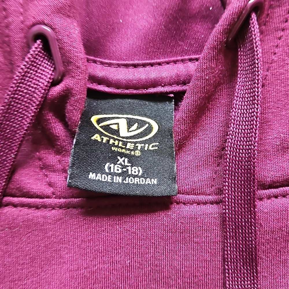 Athletic Works Maroon Hoodie, Size XL - Picture 2 of 7